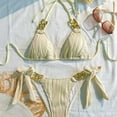 thumbnail image 5 of HAPIMO Women's Two Piece Swimsuit For Beach Vacation And Pool Days Ideal For Summer Water Activities Beige L, 5 of 8