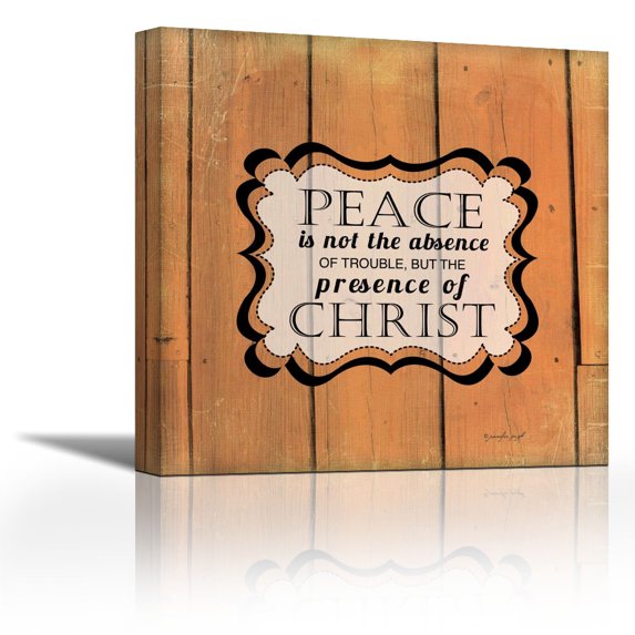 Peace is Not - Contemporary Fine Art Giclee on Canvas Gallery Wrap - wall décor - Art painting - 24 x 24 Inch - Ready to Hang