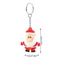 thumbnail image 2 of kurtrusly Keychain Christmas Themed Silicone Pendant Key Ring Bag Decorative Attachment Alloy Keychain, Type 6, 2 of 7