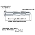 thumbnail image 3 of M5 Hollow Wall Expansion Anchor – 10 Pack Steel Galvanized Petal Nut Fasteners for Drywall Plasterboard & Thin Panels B, 3 of 8