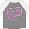 thumbnail image 4 of Inktastic I Love My Glamma in Pink Chalk Heart Boys or Girls Long Sleeve Baby Bodysuit, 4 of 5