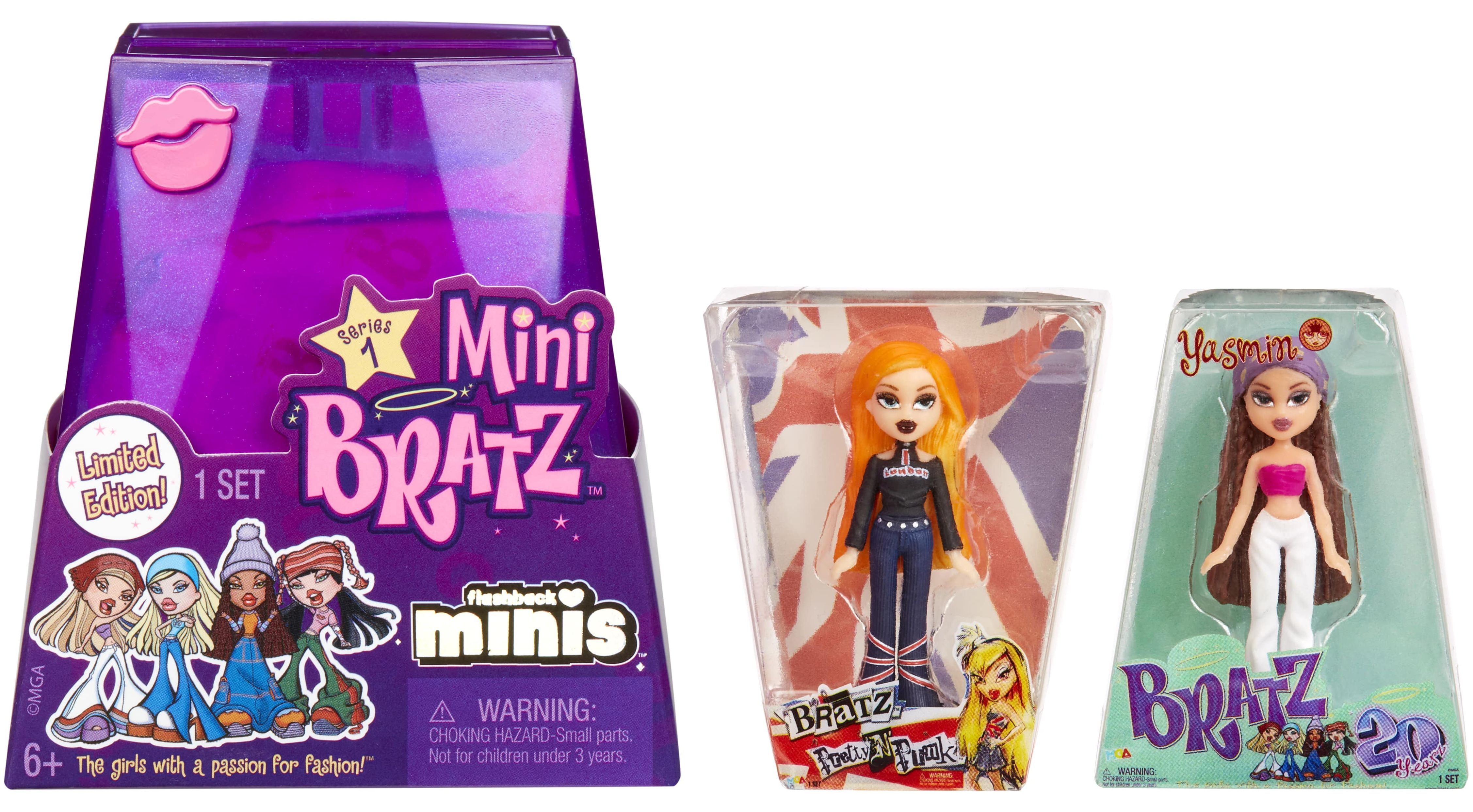 MGA's Miniverse Bratz Minis - 2 Bratz Minis in Each Pack, Complete Collection 16 Blind Packages, Doubles as Display, Y2K Nostalgia, Stocking Stuffers, Collectors Ages 6 7 8 9 10+