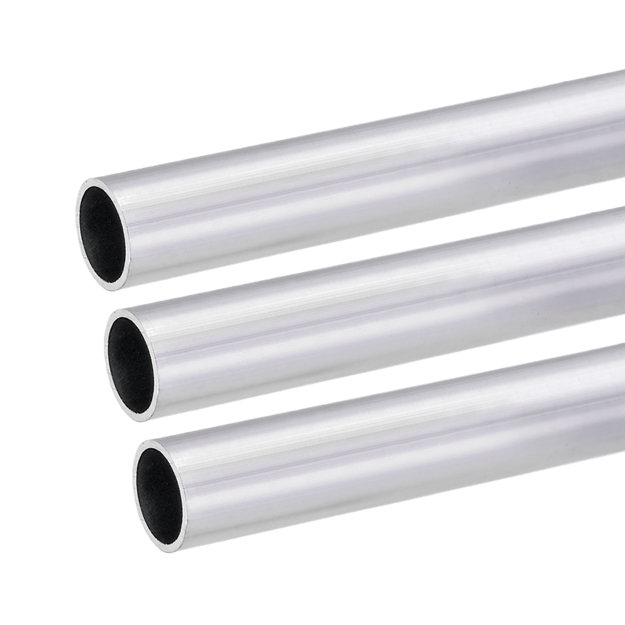 uxcell 6063 Aluminum Round Tube 21mm OD 13mm Inner Dia 300mm Length Seamless Straight Tubing 