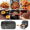 thumbnail image 3 of Silicone Air Fryers Basket Heat-Insulation Air Fryer Tray Fried Pizza, 3 of 5