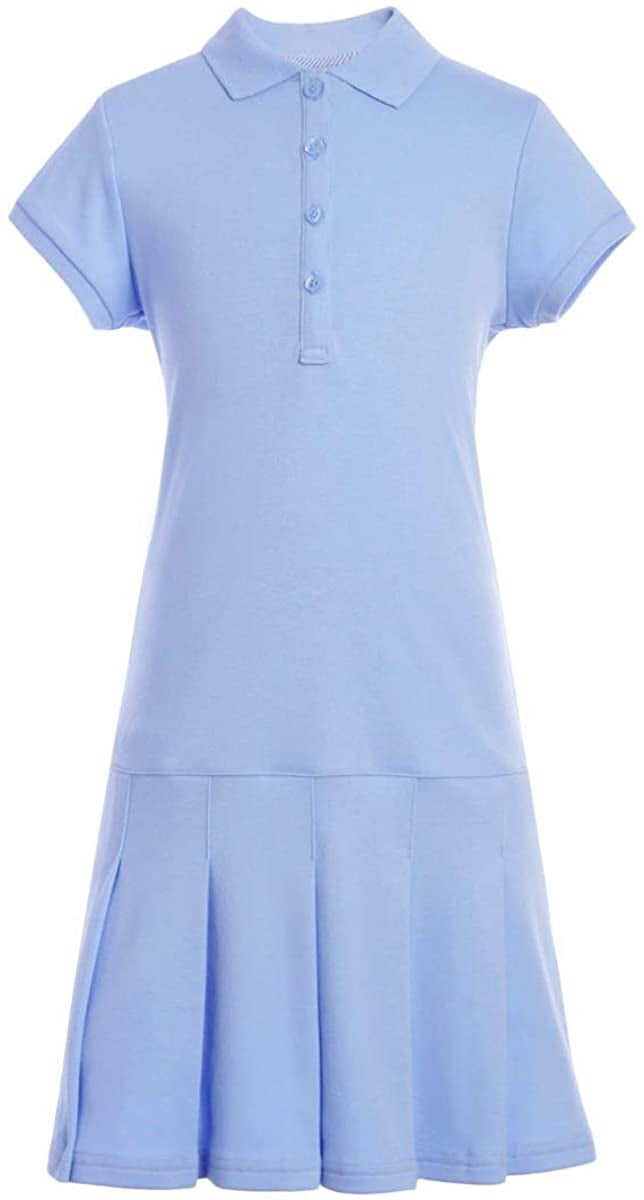 light blue polo dress