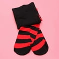 thumbnail image 3 of 2 Pairs Christmas Striped Socks For Women Green Red And Black Over The Knee High Socks Holiday Stockings Winter Warmers For Xmas Holiday Halloween Par, 3 of 4