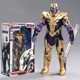 thumbnail image 4 of Figura de anime de Marvel Los Vengadores de 18 cm, Iron Man, Spider-Man, Capitán América, Thor negro, Pantera, figura decorativa, modelo de regalo, juguetes, 4 of 5