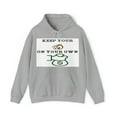 thumbnail image 5 of Keep your eyes on your own money Unisex Hooded Sweatshirt, 5 of 48