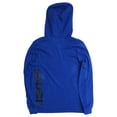 thumbnail image 2 of Adidas Boys Blue Hooded Adidas Long Sleeved Hoodie T-Shirt Tee Shirt Small 8, 2 of 2