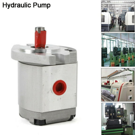 Hydraulic Gear Pump, High Pressure Gear Pump, Micro High Pressure Gear Pump 2.36*2.36*3.35in Modern Silver