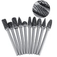 thumbnail image 4 of Juego De Fresas Rotativas De Acero De Carburo De Tungsteno De 10 Piezas, Vástago De 3 Mm, Diámetro De Cabezal De Corte De 6 Mm, Con Corte Doble Y Corte único, Para Tallar Dar, 4 of 7