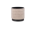 thumbnail image 4 of Carolina Handwoven Triton Matte Black Base Storage Ottoman, 4 of 9
