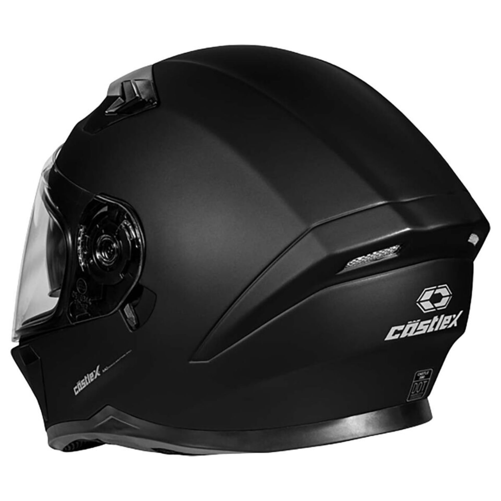 Castle X New X-Large Matte Black CX390 Snowmobile Helmet, 36-14078