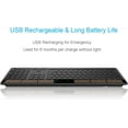 thumbnail image 2 of Wireless Solar Keyboard Full Size Solar Charging Keyboard for Computer/Desktop/PC/Laptop/Surface/Smart TV, 2 of 4