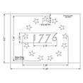 thumbnail image 3 of Betsy Ross 1776 G-Spec 8 x 11.29 Inch 13 Star Field Stencil, 3 of 3