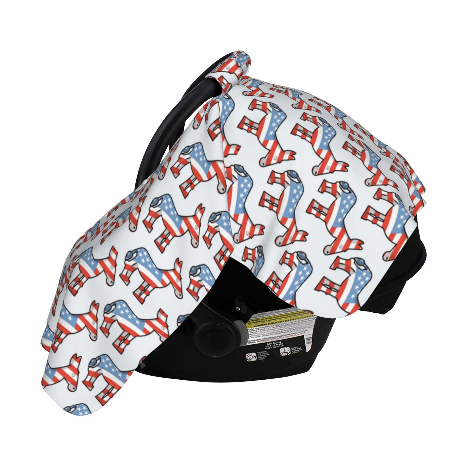 Naloa Donkey Baby Car Seat Cover, Breathable Baby Carrier Cover, Multiuse Baby Carrier Cover & Nursing Breastfeeding Cover