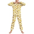 thumbnail image 4 of Cowsor Big Kids Boys Girls Valentine Day Long Sleeve Top Pants Set With Pockets Cute Casual Holiday Outfit For 5-14 Years Old, 4 of 7