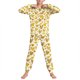 thumbnail image 4 of Conjuntos de blusa y camisa de manga larga con cuello redondo para niños y niñas de 5 a 14 años con estampado y bolsillo. Conjunto de top y pantalón de manga larga., 4 of 9