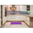 thumbnail image 6 of Ahgly Company Machine Washable Indoor Square Transitional Neon Purple Area Rugs, 5' Square, 6 of 7