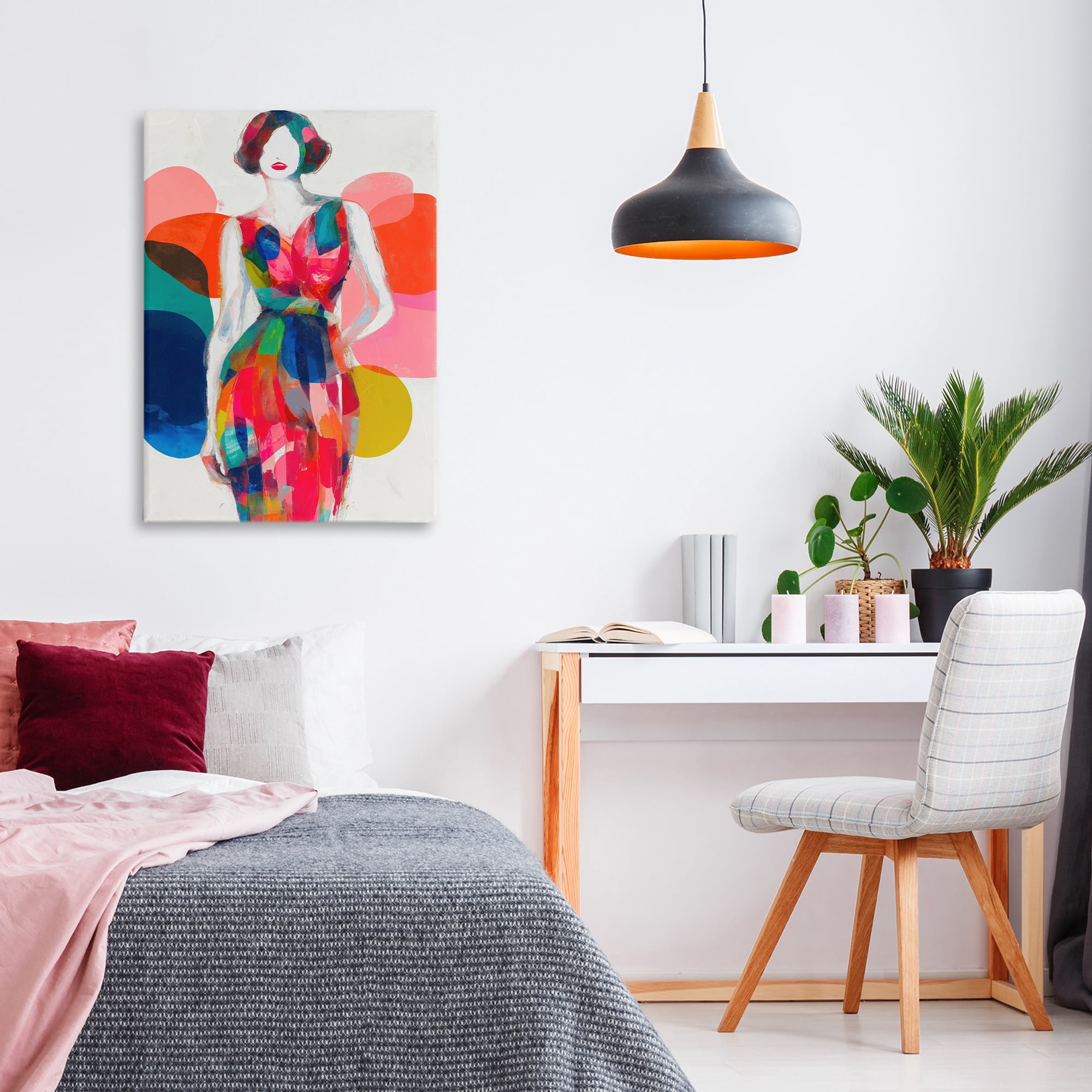Stupell Industries Deco Fashion Woman Canvas Wall Art, design by Chromatic Storm Studio