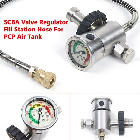 

4500Psi SCBA Valve Regulator Fill Station Disconnect Hose For PCP Air Tank M 18