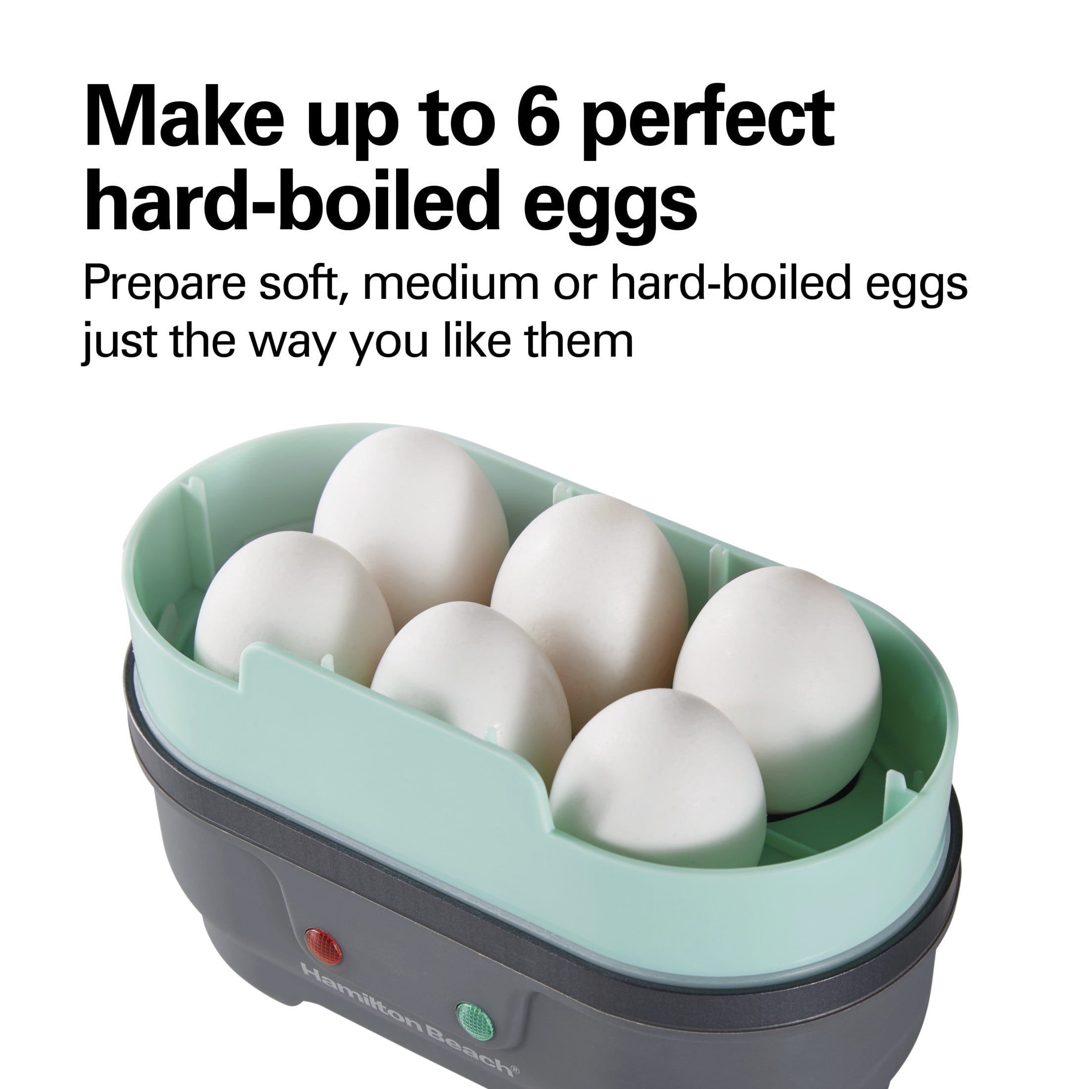 Hamilton Beach Egg Bites Maker and Egg Cooker with Hard Boiled Eggs Insert, Mint