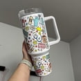 thumbnail image 3 of Nurse Life 40oz Tumbler: Sublimated Stainless Steel Quencher, 3 of 3