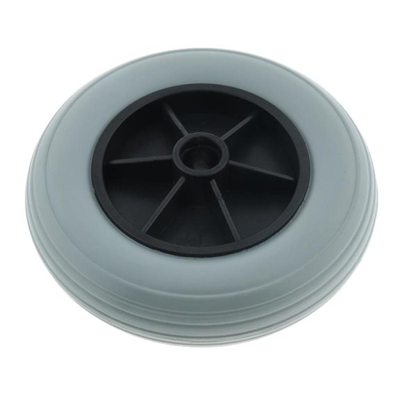Elders 8" PU Inflatable Front Wheelchair Caster Wheel Solid Small Tyre Gray
