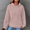 thumbnail image 2 of Diufon Womens Plus Size Hoodies Tops Solid Color Sweatshirts Long Sleeve Pullover Tops with Pockets, 2 of 5