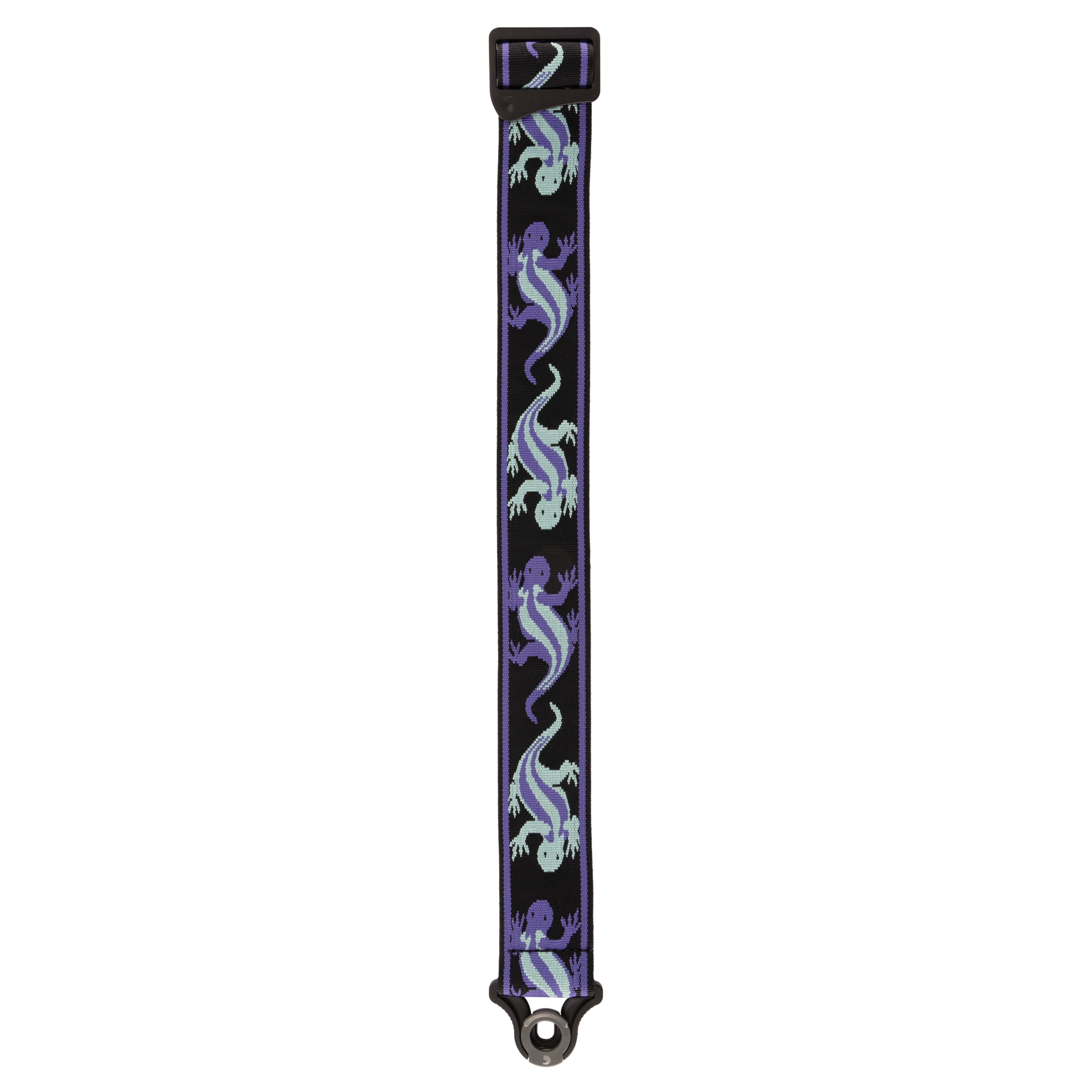 D'Addario Auto Lock Vintage Planet Waves Lizards Guitar Strap Blue
