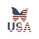thumbnail image 2 of Women's Patriotic Butterfly & American Flag Print T-Shirt - Casual Crew Neck, Short Sleeve, Stretchy Polyester Blend, Machine Washable - Perfect for Summer, 2 of 6