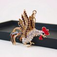 thumbnail image 4 of Llavero de Rhinestone Gallo Colorido Sunnimix Regalos de Cumpleaños Festivales Oro, 4 of 8