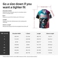 thumbnail image 5 of Lsque Modern Abstract Colorful Skull A print Men's Cuban Collar Short Sleeve Shirt Summer Beachwear Casual Button Down Fashionable Vacation Leisure Shirt-X-Large, 5 of 7