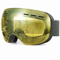 KALIYADI Ski Goggles for Men Women Youth, OTG Snow Goggles with Anti Fog and UV Protection Over Glasses Vlt 10%(Night Vision)
