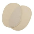 thumbnail image 3 of 2x SEW-ON OVAL SEW Leather ELBOW/KNEE PATCHES repair CRAFT SEWING APPLIQUES , Beige, 3 of 7