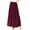 Burgundy, variant on Women's Plus Size Tiered Ruffle Raw Hem Maxi Skirt