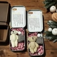 thumbnail image 6 of Little Pocket Worry Bear in Box with a Hat, Plush Positive Support Bears with Encouraging Card, Valentines Day Gifts, Valentines Day Decorations,White, 6 of 8