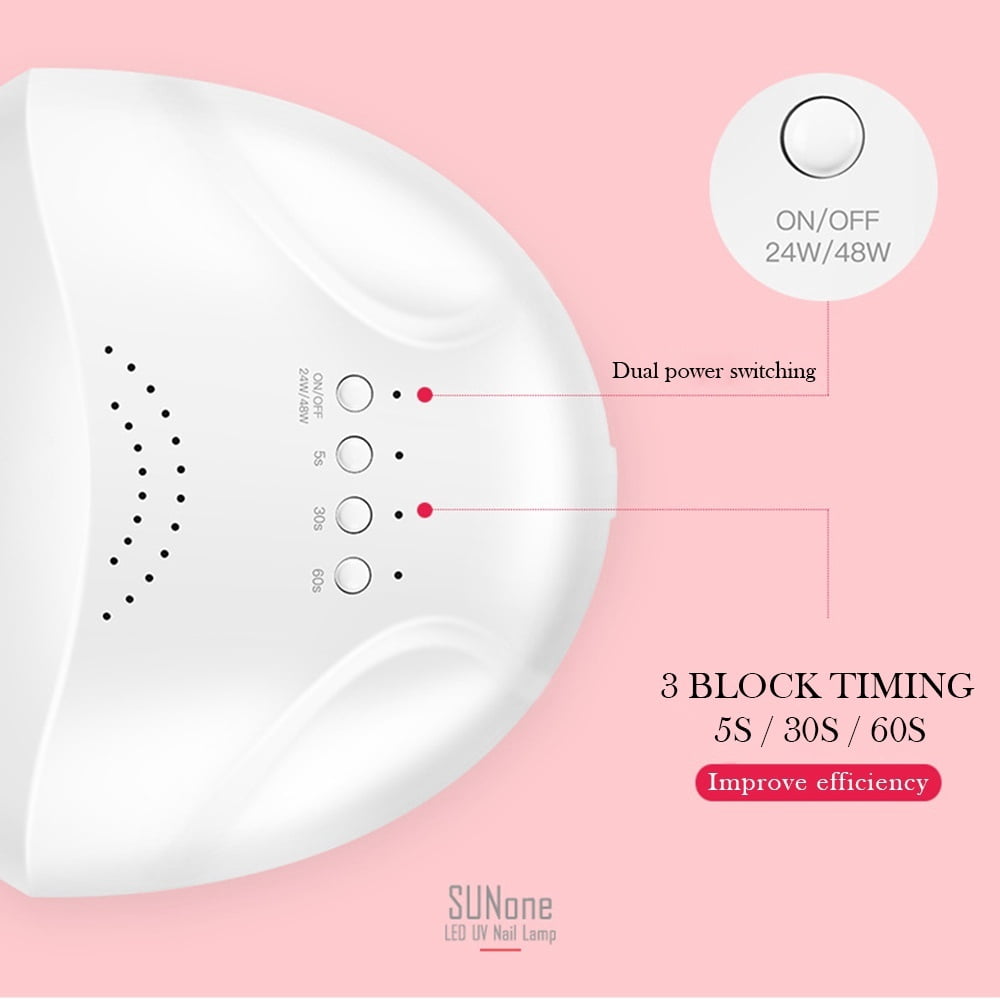 ODOMY 48W UV/LED Lamp Nail Dryer Timing Manicure Tool Beauty Nail Gel Lamp Curing For Nails EU Plug