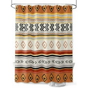 Shower Curtains for Bathroom-60"x72", Boho Farm Ethnic Texture Trabal Art Waterproof Bath Curtain Grommet Shower Curtain Set with Hooks, Geometric Stripe Line Diamond Dot Washable Bath Accessories