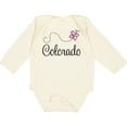 thumbnail image 3 of Inktastic Butterfly Colorado Girls Long Sleeve Baby Bodysuit, 3 of 5