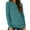 Army Green, variant on Hrsba Womens Long Sleeved Round Neck Top Solid Color Long Sleeve Layered Sleeve Pullover Undershirt Top For Fall Winter