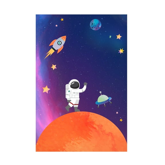 The Font Diva 'Galaxy Guy' Canvas Art