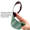 thumbnail image 4 of Kichwit Do Not Disturb Door Hanger Sign, 2 Pack Please Do Not Disturb Sign for Office, Welcome Please Knock Sign (Brown + Green), 4 of 4