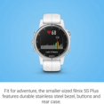 thumbnail image 3 of Reloj Inteligente Garmin f?nix 5S Plus Zafiro Restaurado Polímero Reforzado con Fibra Carrara Blanco (Reacondicionado), 3 of 6