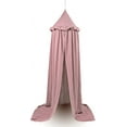 thumbnail image 6 of Kids Bed Canopy with Frills Cotton Cover Net for Crib Reading Nook Curtain Hideaway Hanging Round Tent Nursery Bedding Play Room Decor, 6 of 12