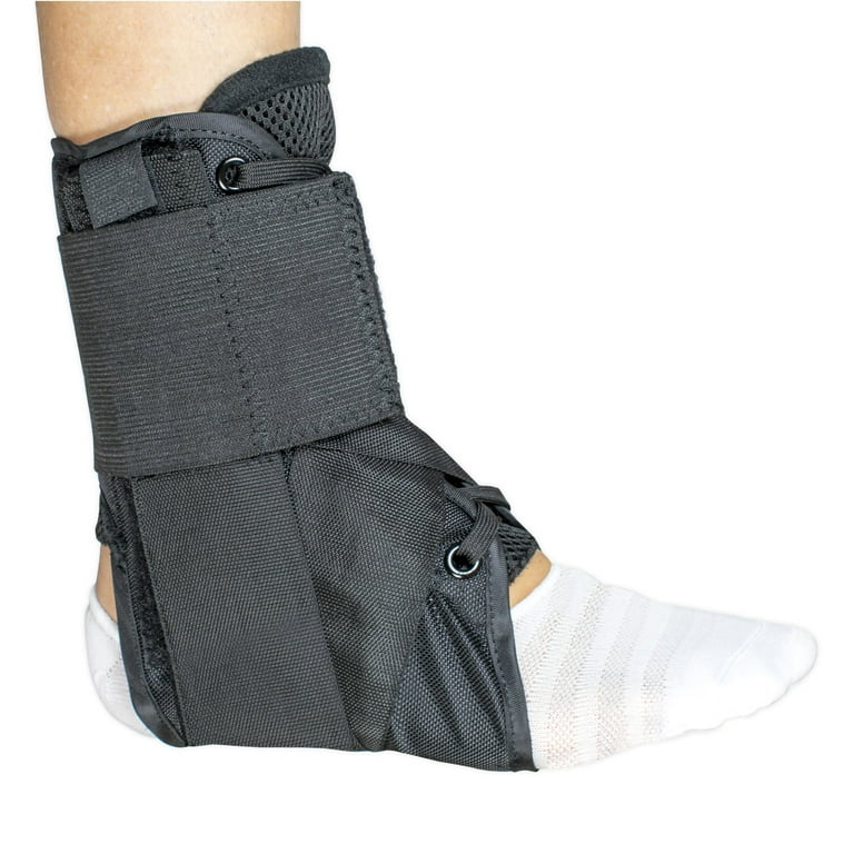 McKesson Lace-Up Ankle Brace with Figure-Eight Strapping, Size