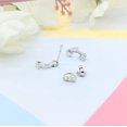 thumbnail image 5 of 925 Sterling Silver Sparkle Star Studs Earrings CZ Diamonds Starburst Stud Minimalist Handmade Studs with Push Back Gift for her, 5 of 8