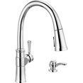 thumbnail image 2 of DELTA FAUCET Spargo Kitchen Faucet, Chrome, Pull Down Sprayer, 19964Z-SD-DST, 1.8 GPM, Gooseneck, Silver, 2 of 3