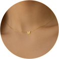 thumbnail image 2 of Collares con inicial para mujer, chapado en oro de 14 quilates, delicado collar con letra de oro personalizado, con colgante de inicial pequeña, monograma, lindo nombre de letra, gargantilla para niña, 2 of 4