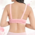 thumbnail image 5 of YWDJ Bras for Women Sleeping Sleep Bras Wirefree Comfy Bras Adjustable Straps Full Coverage Push up Wrap Lounge Bras Padded Lace Bras Comfortable Bras Pink XL, 5 of 9